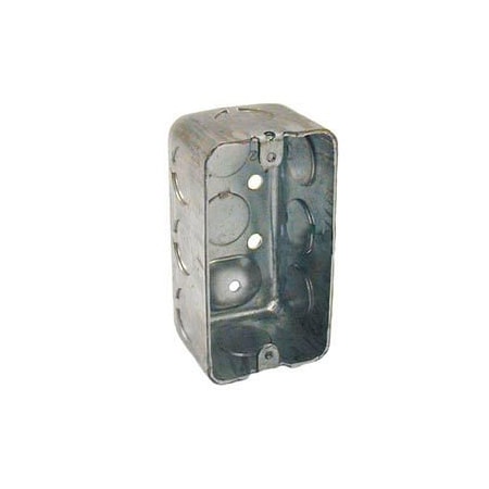 Hubbell Electrical Box, 13 cu in, Outlet Box Type, 1 Gang, Steel, Rectangular Shape, 50 PK 660